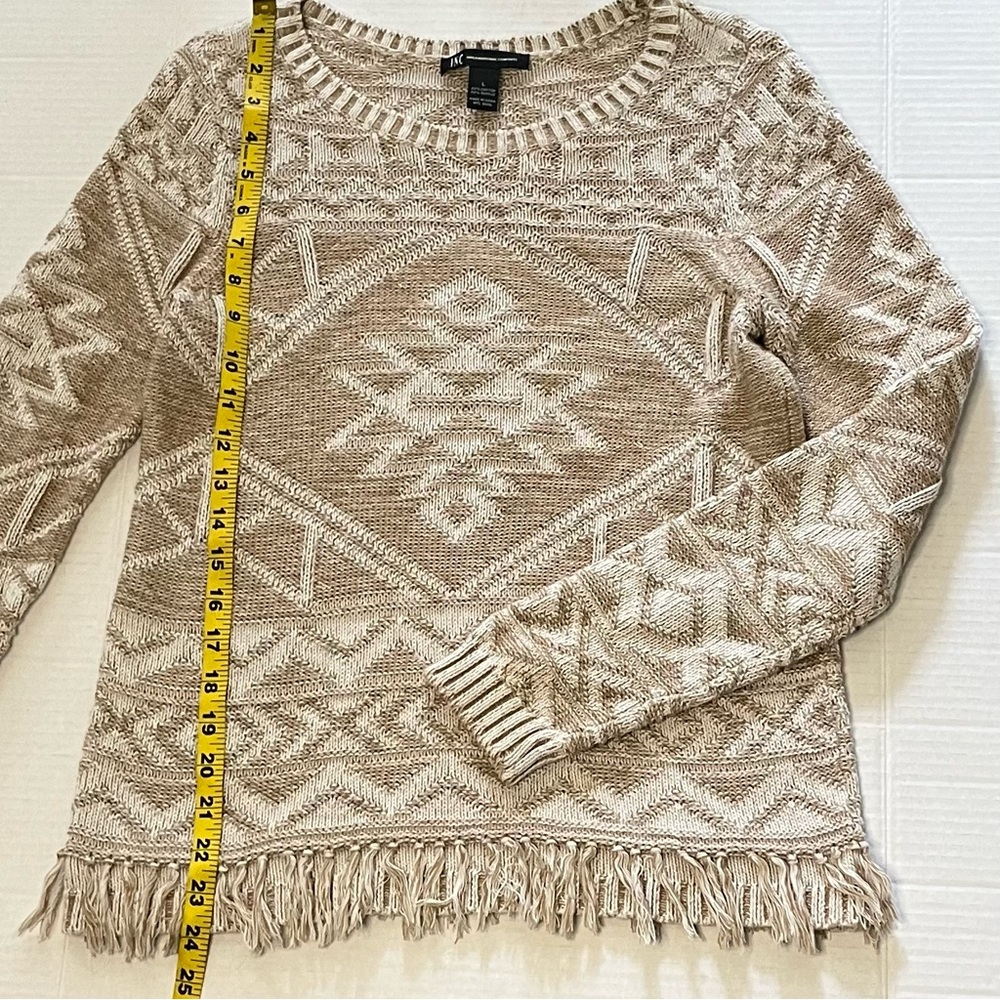 INC Fringe Tribal Sweater - Picture 8 of 9